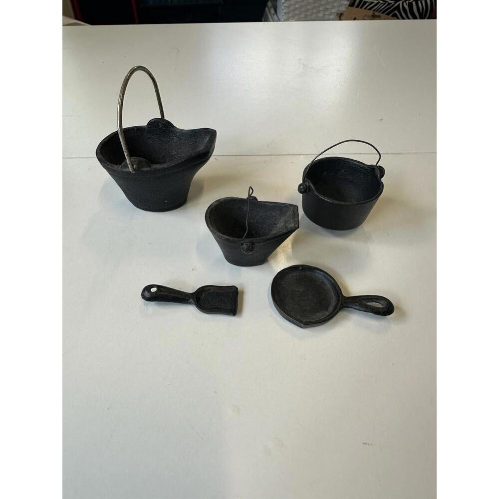 Mini Cast Iron Lot Of 5